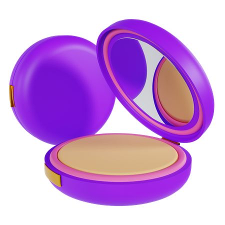 Compact Powder  3D Illustration