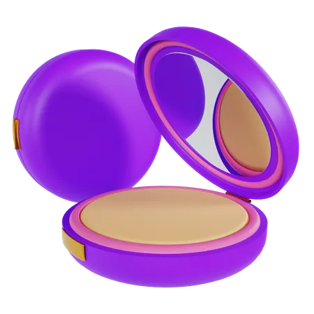 Compact Powder  3D Illustration