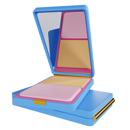 Compact Powder  3D Illustration