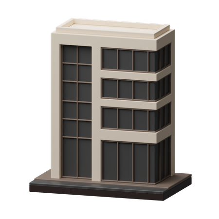 会社の建物  3D Icon