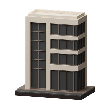 会社の建物  3D Icon