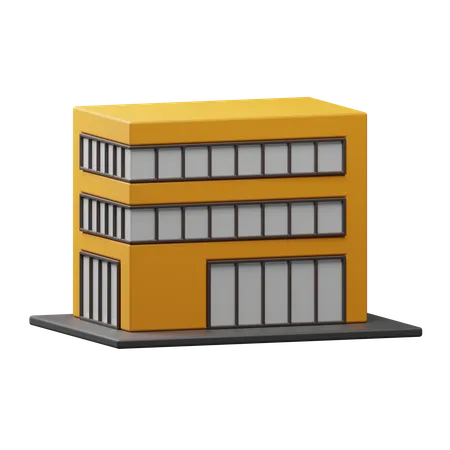 会社の建物  3D Icon