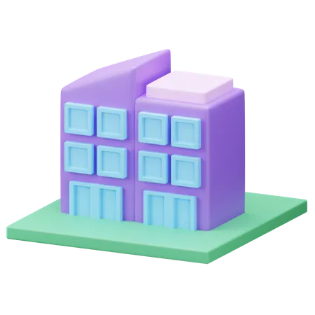 Company Building  3D Icon