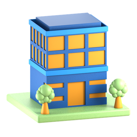 Company Building  3D Icon