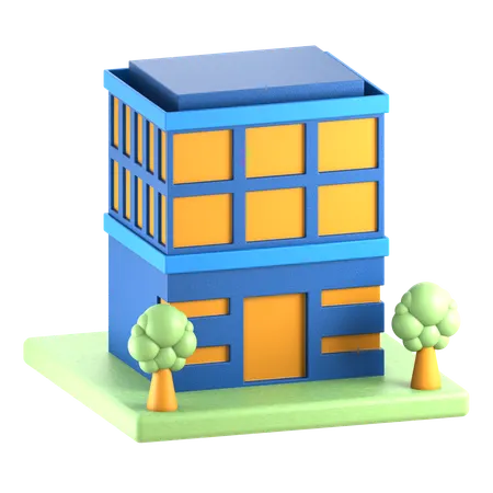 Company Building  3D Icon