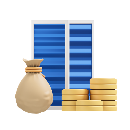 Company Cash  3D Icon