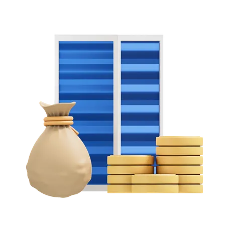 Company Cash  3D Icon