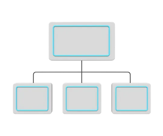 Company Structure  3D Icon