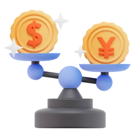 Comparação de dinheiro  3D Icon