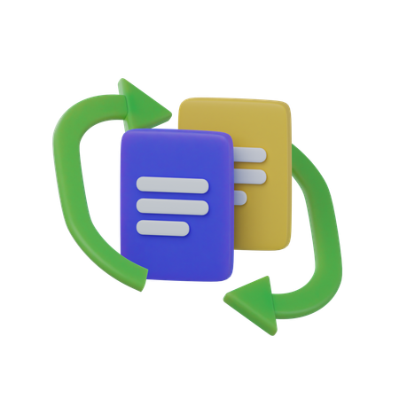 Comparação de documentos  3D Icon