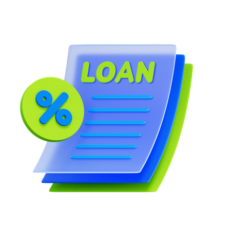 Comparing Loan Options  3D Icon