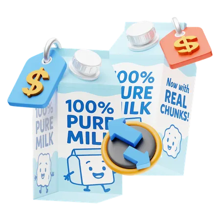 Comparing Prices  3D Icon