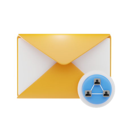 Compartilhamento de e-mail  3D Icon