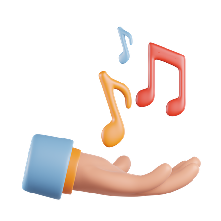 Compartilhando música  3D Icon