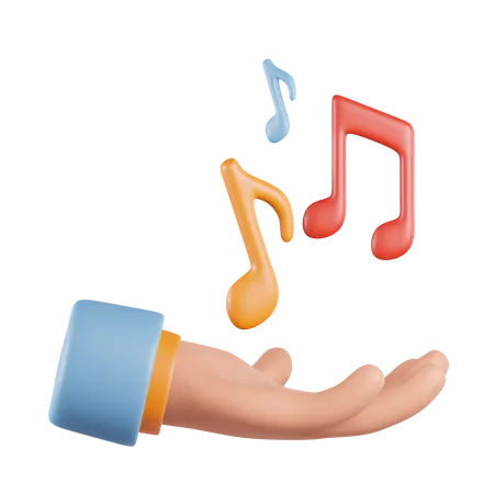 Compartilhando música  3D Icon