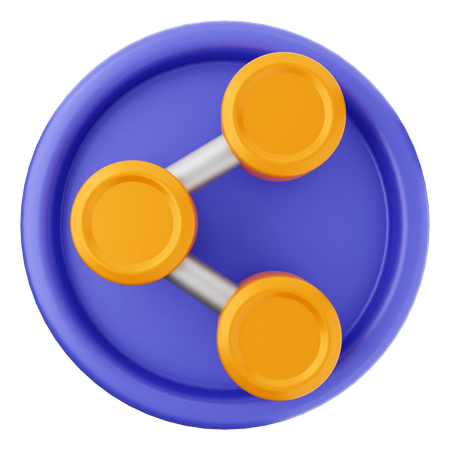 Compartilhar  3D Icon