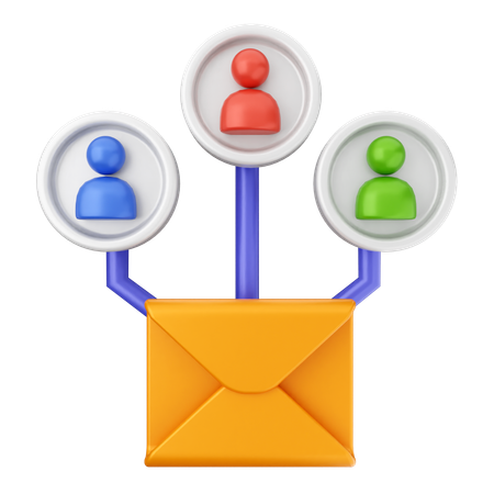 Compartilhar e-mail  3D Icon