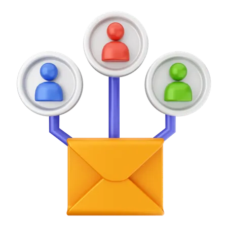 Compartilhar e-mail  3D Icon