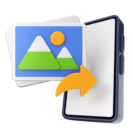 Compartilhar foto  3D Icon