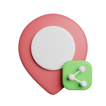 Compartilhar localização  3D Icon