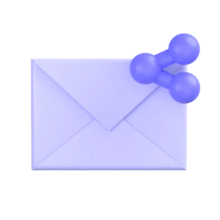 Compartilhar e-mail  3D Icon