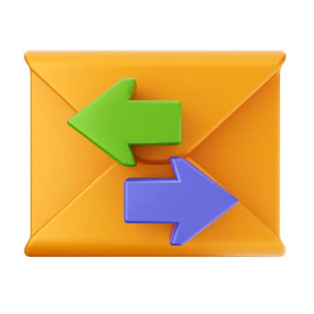 Compartilhar mensagem de e-mail  3D Icon