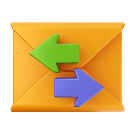 Compartilhar mensagem de e-mail  3D Icon