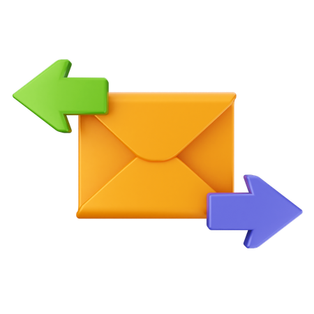 Compartilhar mensagem de e-mail  3D Icon