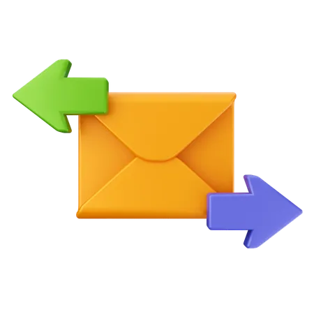 Compartilhar mensagem de e-mail  3D Icon