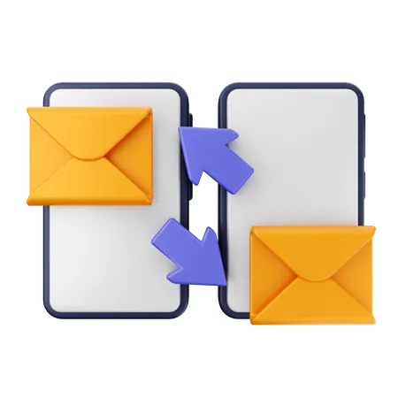 Compartilhar mensagem de e-mail  3D Icon