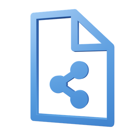 Recurso compartido de archivos  3D Icon