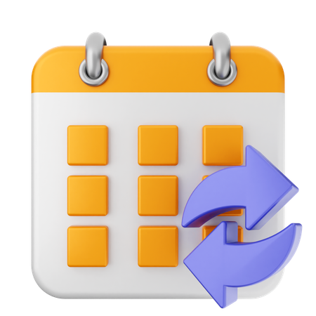 Compartir calendario  3D Icon