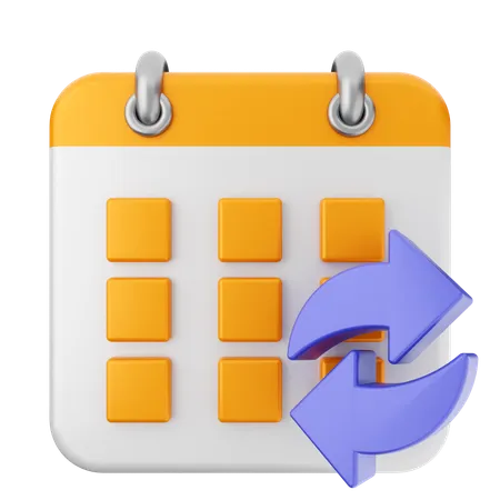 Compartir calendario  3D Icon