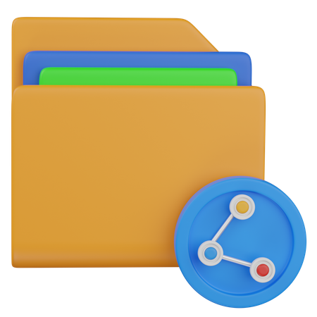 Compartir carpeta  3D Icon