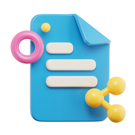 Compartir documento  3D Icon