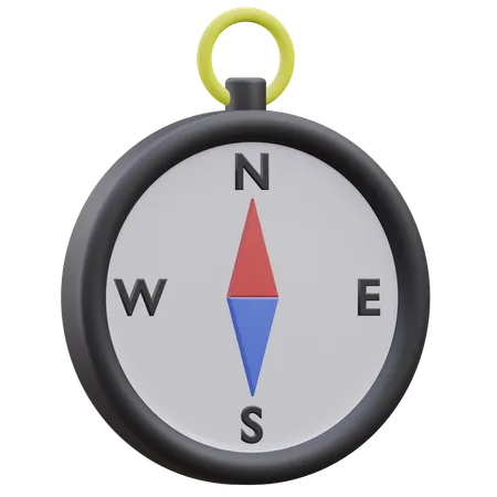 Compass Traveling 3 D Illustration With Transparent Background 3D Icon