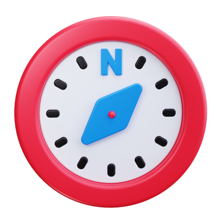 方位磁針  3D Icon