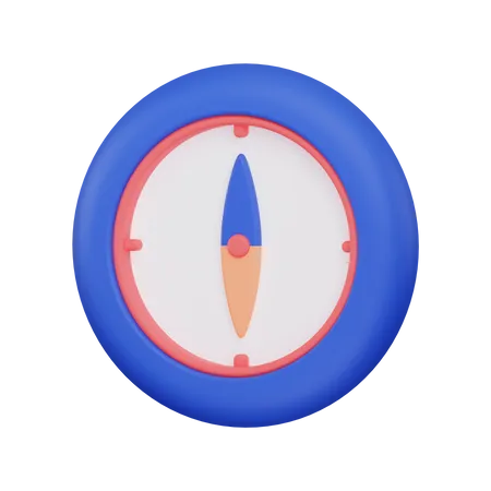 3 D Rendering Compass Icon 3D Illustration