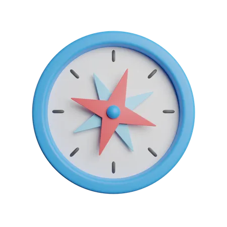 Compass Navigation Way 3D Icon