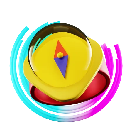 Compass 3D Icon