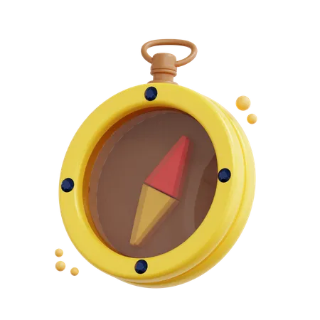 3 D Compass Of Game Asset Icon 3D Icon