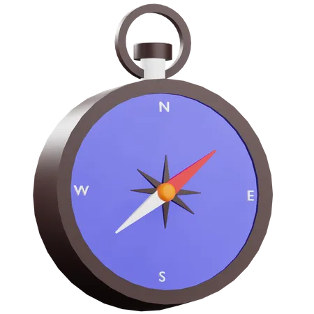 3 D Render Compass Illustration With Transparent Background 3D Icon