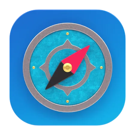 Compass App  3D Icon