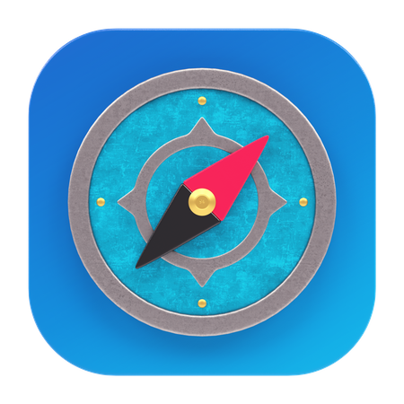 Compass App  3D Icon