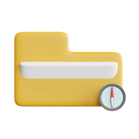 Compass Folder  3D Icon