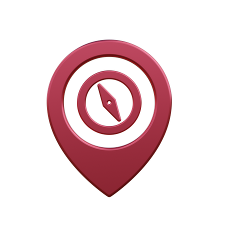 Compass location  3D Icon