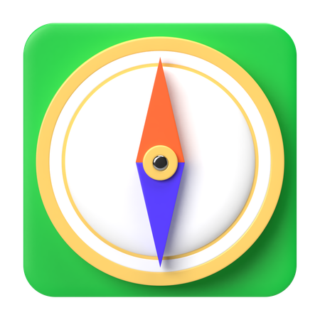 Compass Navigation  3D Icon