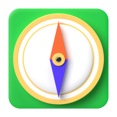 Compass Navigation  3D Icon