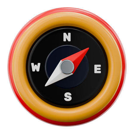 Compass Navigation  3D Icon