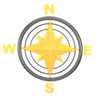compass rose 3d logo